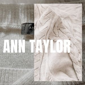 ANN TAYLOR CABLE KNIT SWEATER